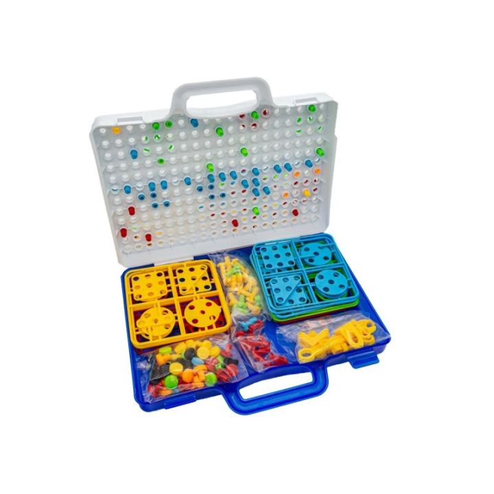 Kreatywna Mozaika, Układanka, Klocki, Wkrętarka Śrubki W Walizce 237 El