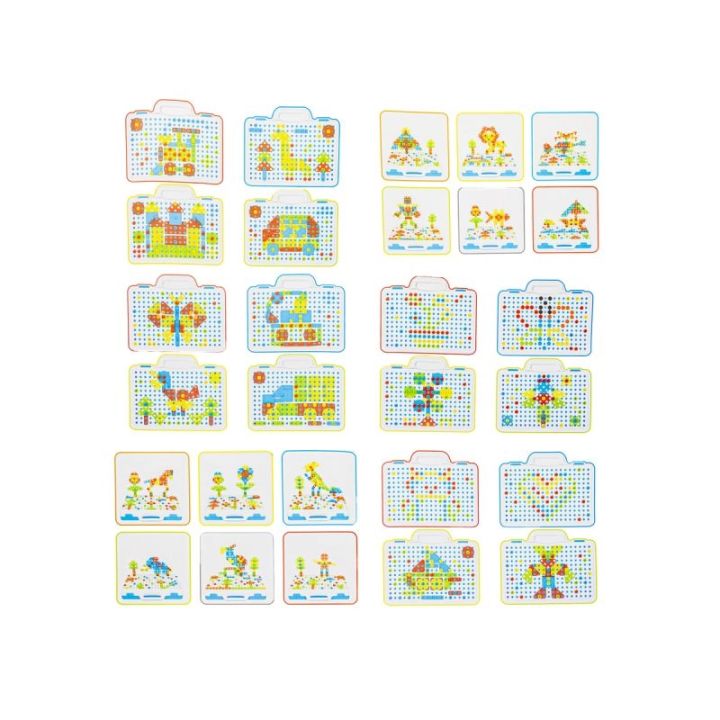 Kreatywna Mozaika, Układanka, Klocki, Wkrętarka Śrubki W Walizce 237 El