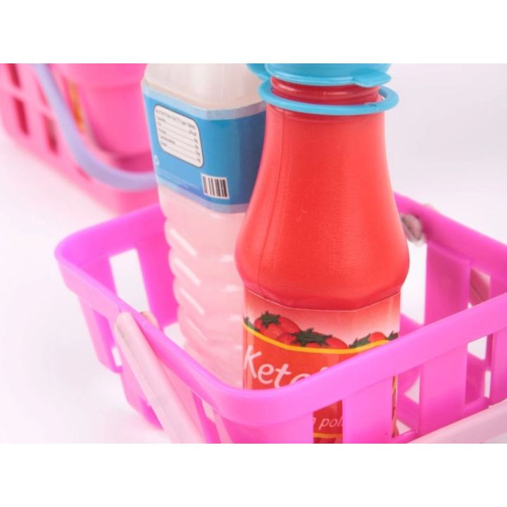 Kasa Sklepowa Biało-Różowa dla Dzieci Edukacyjna – Kalkulator, mikrofon i akcesoria | Zabawa w sklep pełna emocji