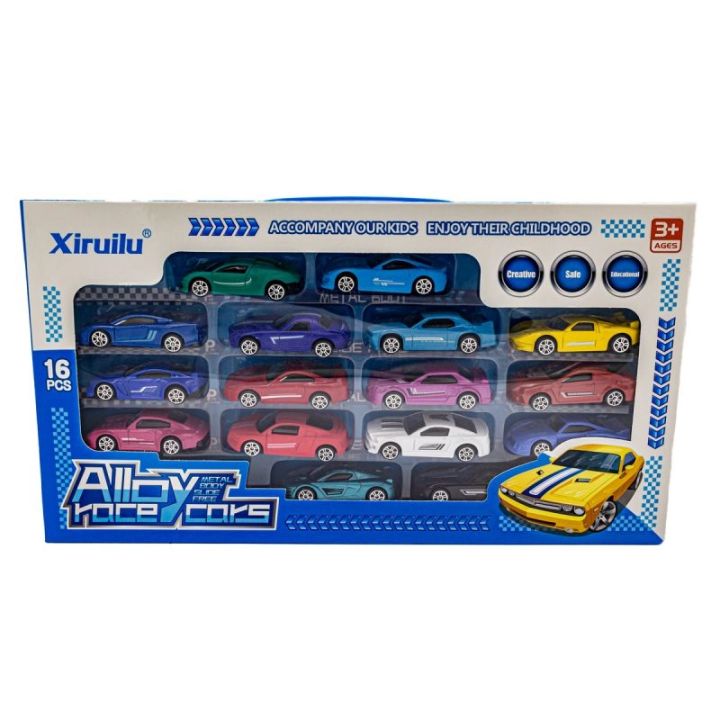 Zestaw Samochodów, Metalowe Autka Resoraki 16 Sztuk