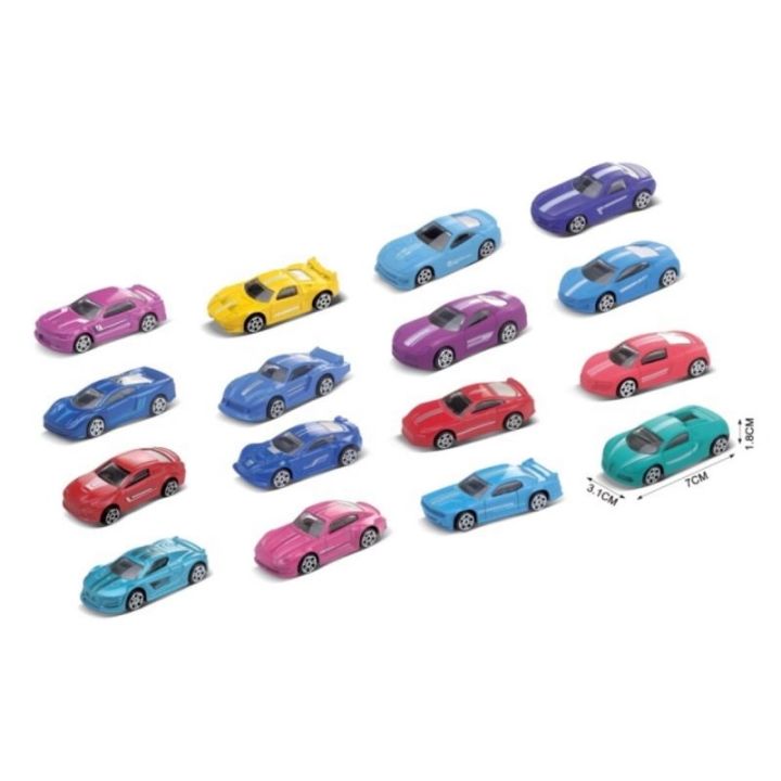 Zestaw Samochodów, Metalowe Autka Resoraki 16 Sztuk