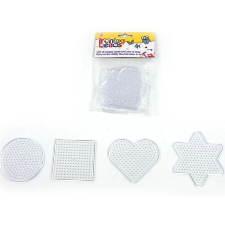 Szablon Do Prasowanek, Podstawka 4 Wzory, Kształty, KOŁO KWADRAT SERCE GWIAZDKA Prasowanka Koraliki Do Prasowania