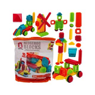 Klocki Konstrukcyjne, Wafle, Jeżyki, Grzebyki 90 elementów