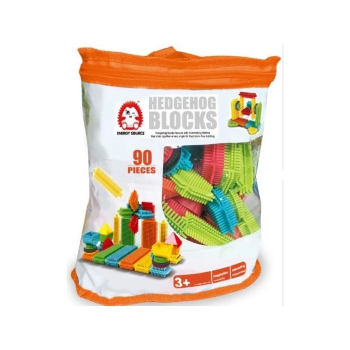 Klocki Konstrukcyjne, Wafle, Jeżyki, Grzebyki 90 elementów