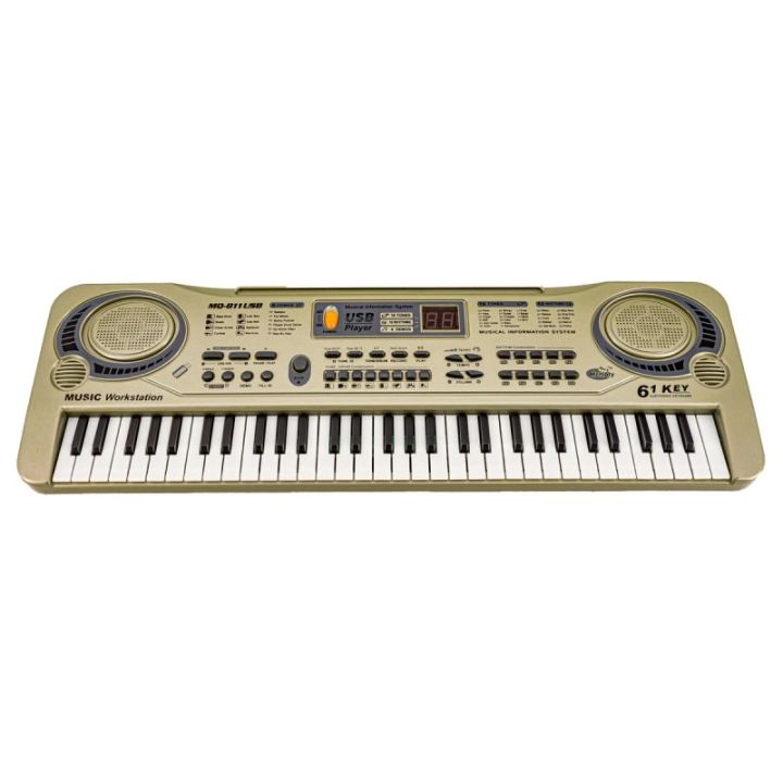 Keyboard MQ-811 Organki, 61 Klawiszy, Zasilacz, Mikrofon, USB