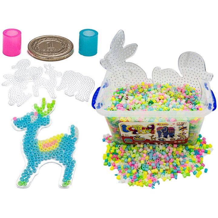 Prasowanka, Koraliki Do Prasowania, Wersja XXL, Zestaw 6000 El Świecące W Ciemności