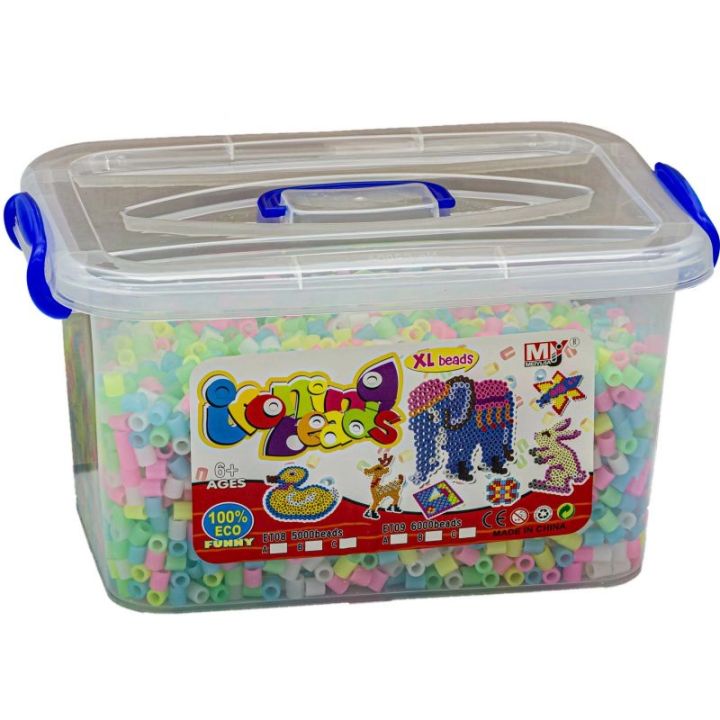 Prasowanka, Koraliki Do Prasowania, Wersja XXL, Zestaw 6000 El Świecące W Ciemności