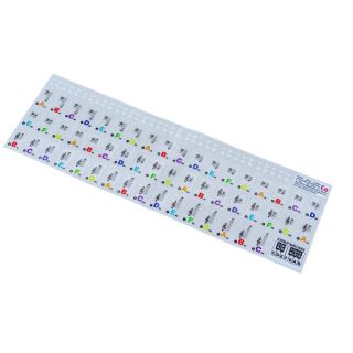 Naklejki Na Klawisze, Nuty Na Keyboard, Pianino, Do Nauki Gry KOLOR