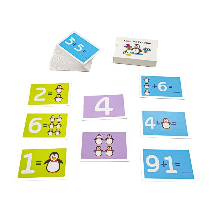 Gra Nauka Liczenia - Równoważnia Waga Szalkowa Pingwin - Counting Penguins