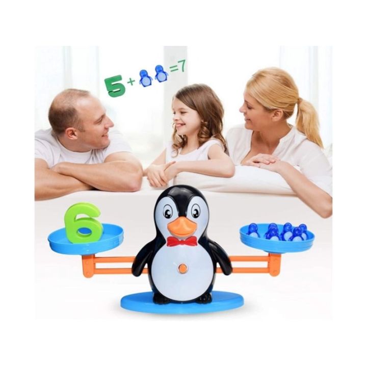 Gra Nauka Liczenia - Równoważnia Waga Szalkowa Pingwin - Counting Penguins