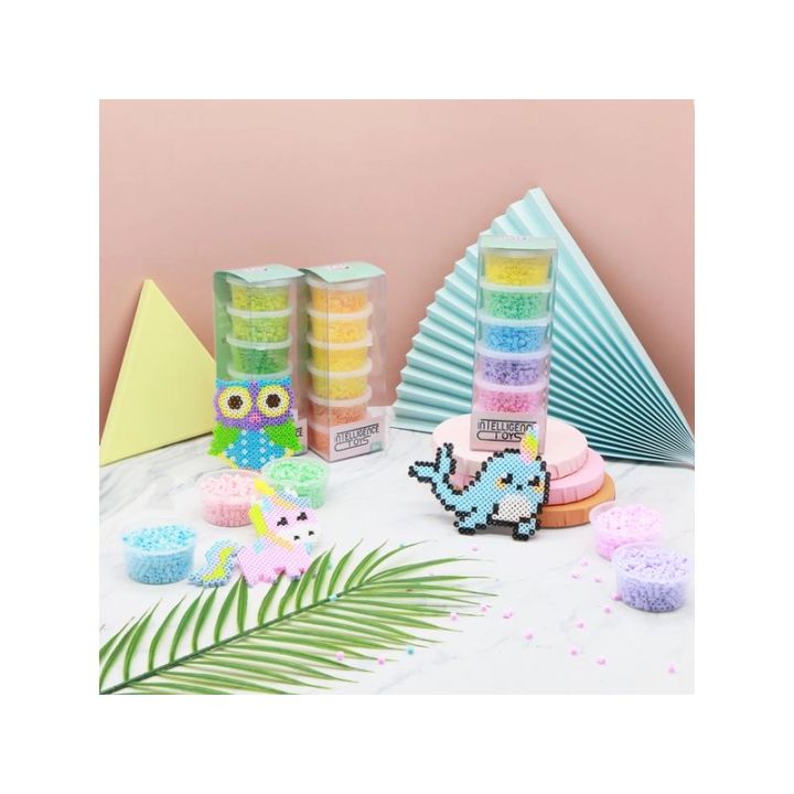 Koraliki Do Prasowania 3000szt, Prasowanki, Do Prasowanek, 6 Kolorów, Zapas - FLUORESCENCYJNE MIX Kolorów