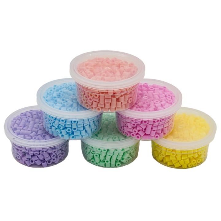 Koraliki Do Prasowania 3000szt, Prasowanki, Do Prasowanek, 6 Kolorów, Zapas PASTELOWE KOLORY MIX