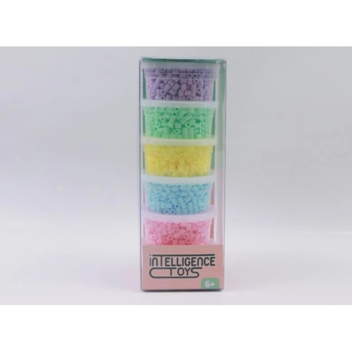 Koraliki Do Prasowania 3000szt, Prasowanki, Do Prasowanek, 6 Kolorów, Zapas PASTELOWE KOLORY MIX