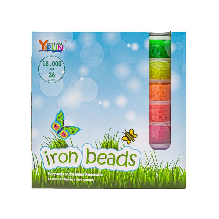 Koraliki Do Prasowania, Prasowanki 18000szt , Prasowanka, Koraliki Uzupełniające Do Prasowanek, 36 Kolorów, Uzupełniacz, Zapas