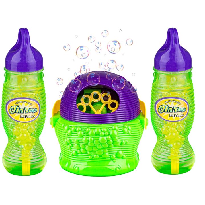 Automatyczna maszynka do baniek mydlanych dla dzieci + 2 uzupełniacze płynu