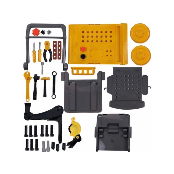 Warsztat Stolarski + Narzędzia 3w1 Skrzynka, Wózek, Stolik