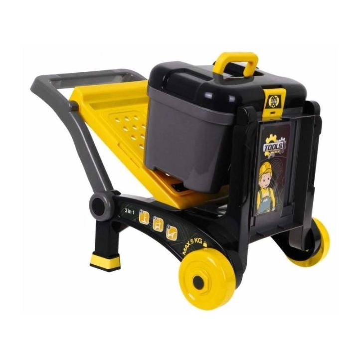 Warsztat Stolarski + Narzędzia 3w1 Skrzynka, Wózek, Stolik