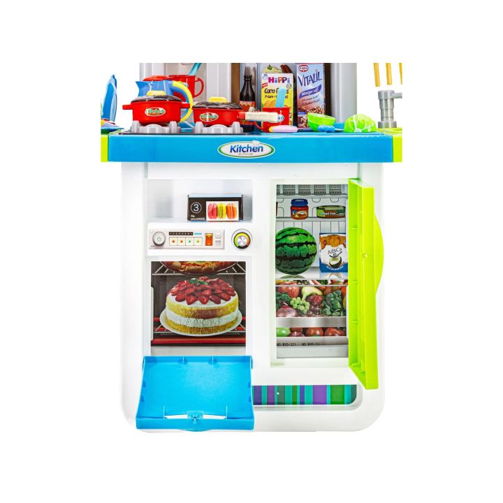 Multifunkcyjna Kuchnia Z Płytą Gazową I Panelem Dotykowym Niebieska