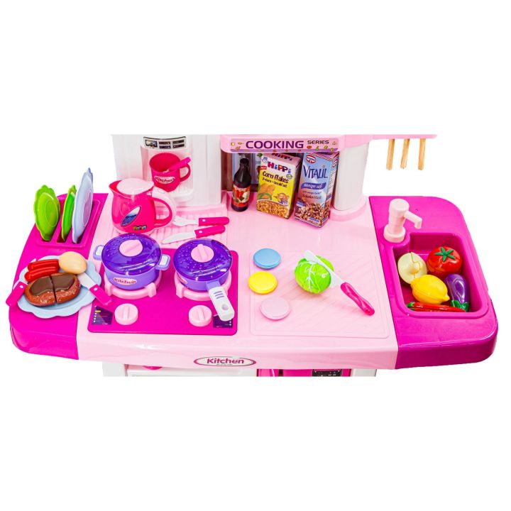 Multifunkcyjna Kuchnia Z Płytą Gazową I Panelem Dotykowym Różowa