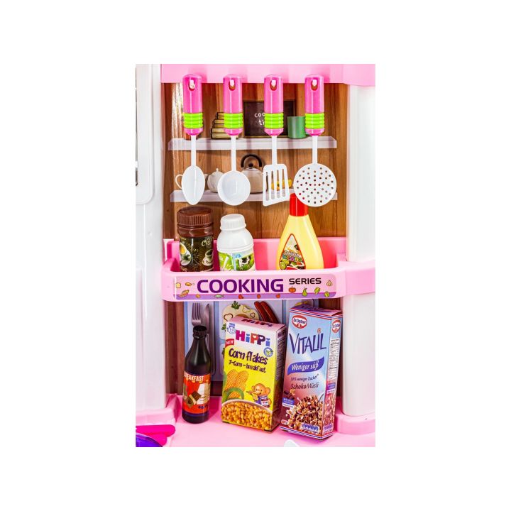 Multifunkcyjna Kuchnia Z Płytą Gazową I Panelem Dotykowym Różowa