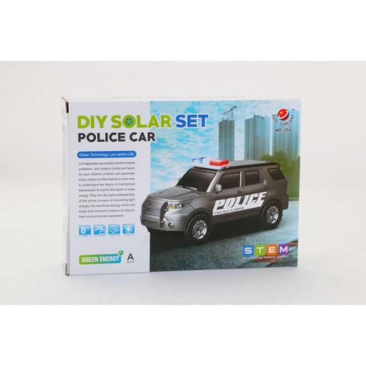Zabawka Solarna Samochód - Auto Radiowóz Policja - zestaw do samodzielnego złożenia