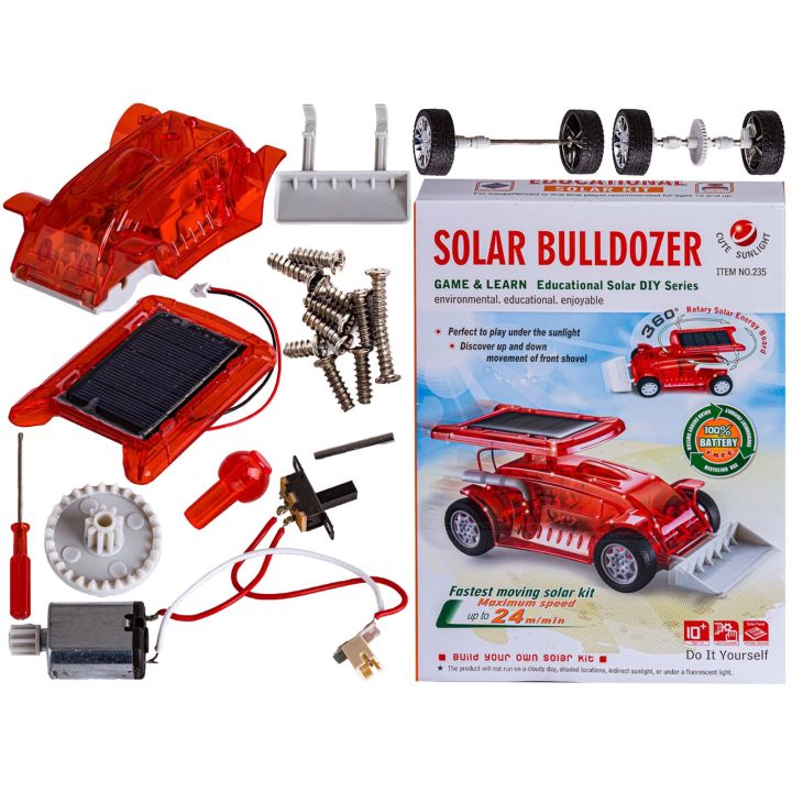 Zabawka Solarna - Buldożer - zestaw do samodzielnego złożenia
