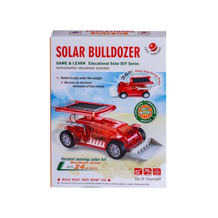 Zabawka Solarna - Buldożer - zestaw do samodzielnego złożenia