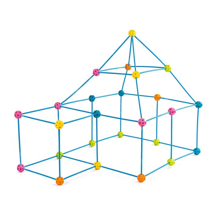 Namiot Baza Fort Słomki Konstrukcyjne, Klocki, Patyczki  ok. 118 Elementów