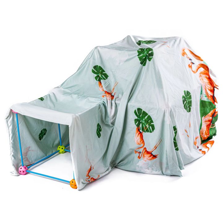 Namiot Baza Fort Słomki Konstrukcyjne, Klocki, Patyczki  ok. 118 Elementów