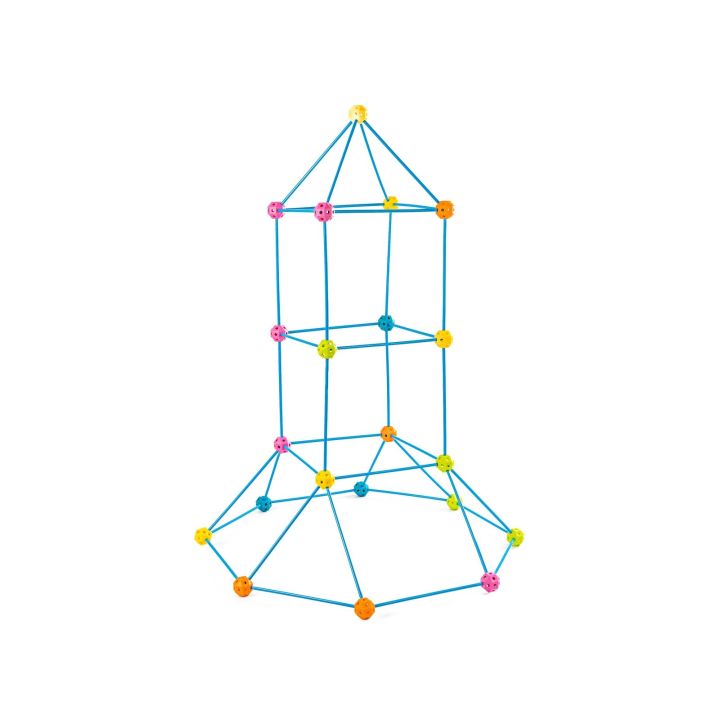Namiot Baza Fort Słomki Konstrukcyjne, Klocki, Patyczki  ok. 118 Elementów