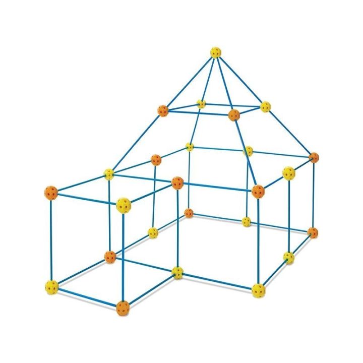 Namiot Baza Fort Słomki Konstrukcyjne, Klocki, Patyczki  ok. 118 Elementów