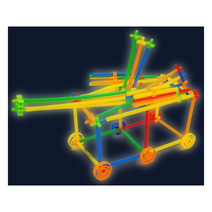 Słomki Konstrukcyjne, Klocki Edukacyjne, Patyczki 1000el. Świecące W Ciemności