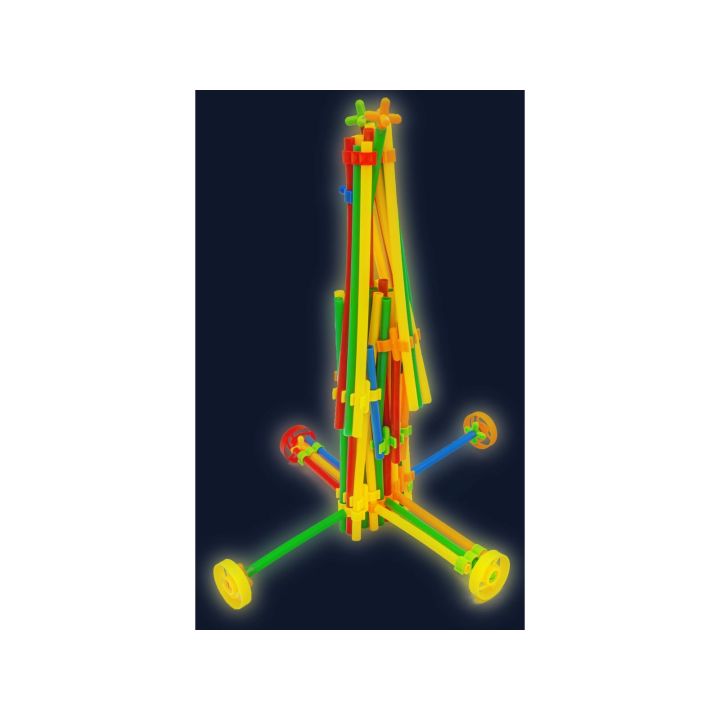 Słomki Konstrukcyjne, Klocki Edukacyjne, Patyczki 1000el. Świecące W Ciemności