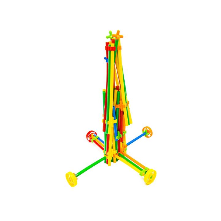 Słomki Konstrukcyjne, Klocki , Patyczki 1000 El, Kuferek, 3D Nowa Wersja