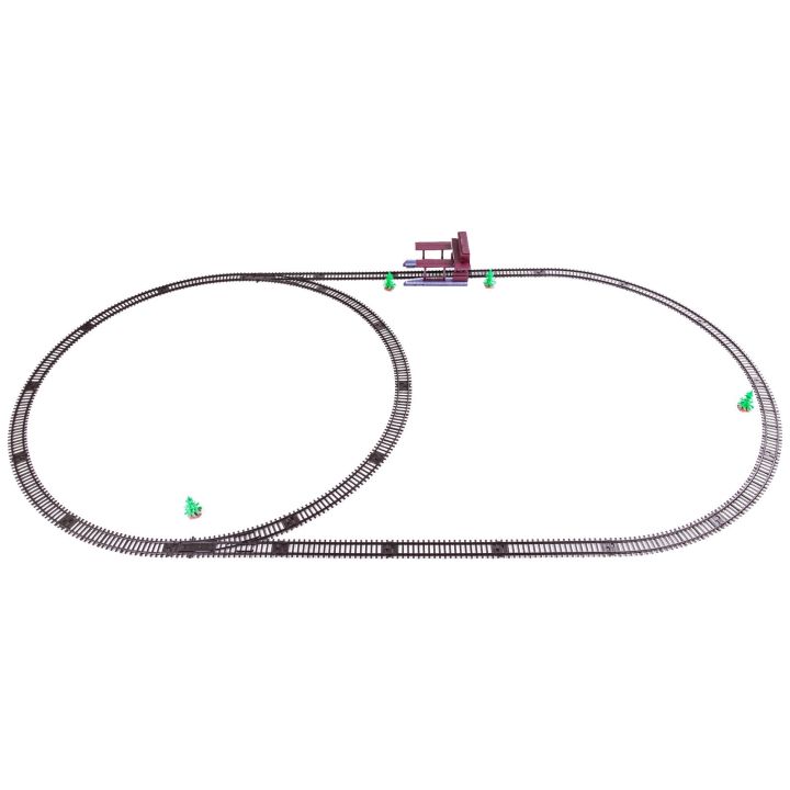 Bardzo duża Kolejka Elektryczna FENFA 1601A – tory 325 cm, 7 wagonów, światło i dźwięk (skala 1:87)