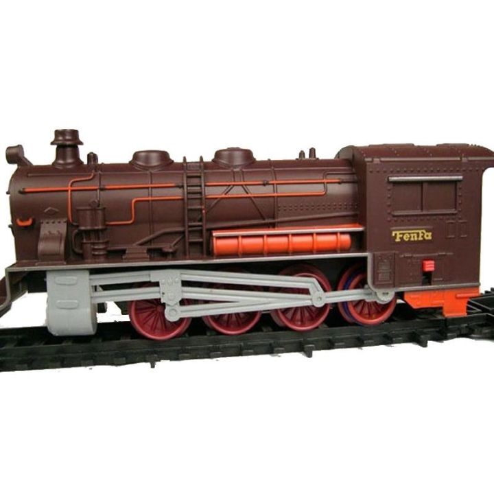 Bardzo duża Kolejka Elektryczna FENFA 1601A – tory 325 cm, 7 wagonów, światło i dźwięk (skala 1:87)