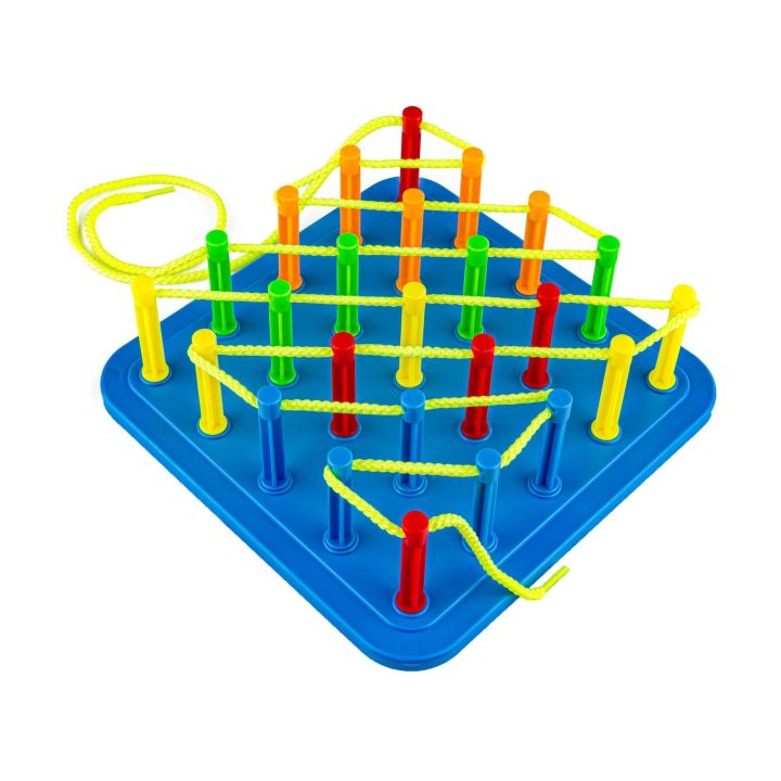 Edukacyjna Gra Zręcznościowa - Zawiąż Linę  Nawlec Nitkę