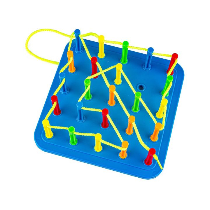 Edukacyjna Gra Zręcznościowa - Zawiąż Linę  Nawlec Nitkę