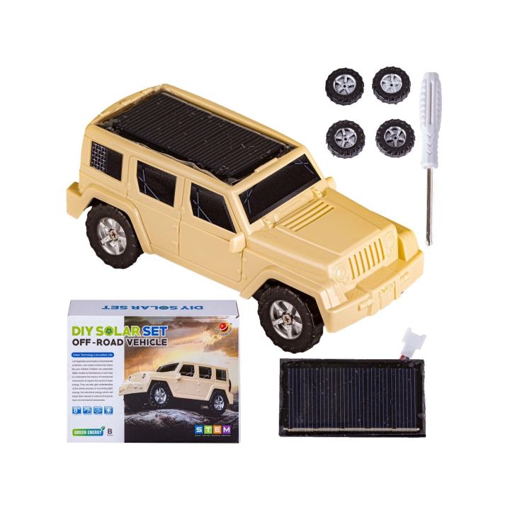 Zabawka Solarna Samochód Auto Off Road - zestaw do samodzielnego złożenia