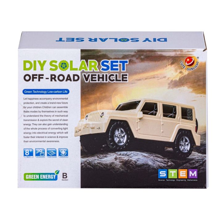 Zabawka Solarna Samochód Auto Off Road - zestaw do samodzielnego złożenia