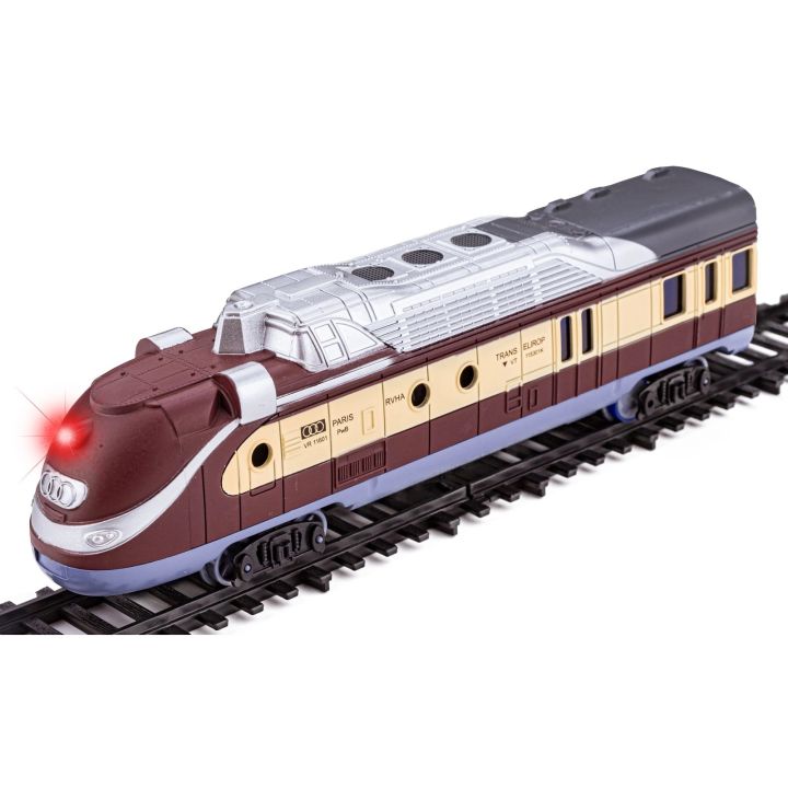 Realistyczna Kolejka Elektryczna FENFA 1601B – tory 325 cm, 6 wagonów, światło i dźwięk (skala 1:87)