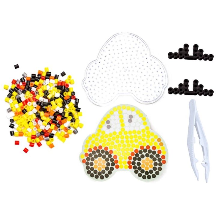 Koraliki do prasowania, Prasowanka, Szablon, Saszetka AUTO, ŻÓŁTY SAMOCHÓD