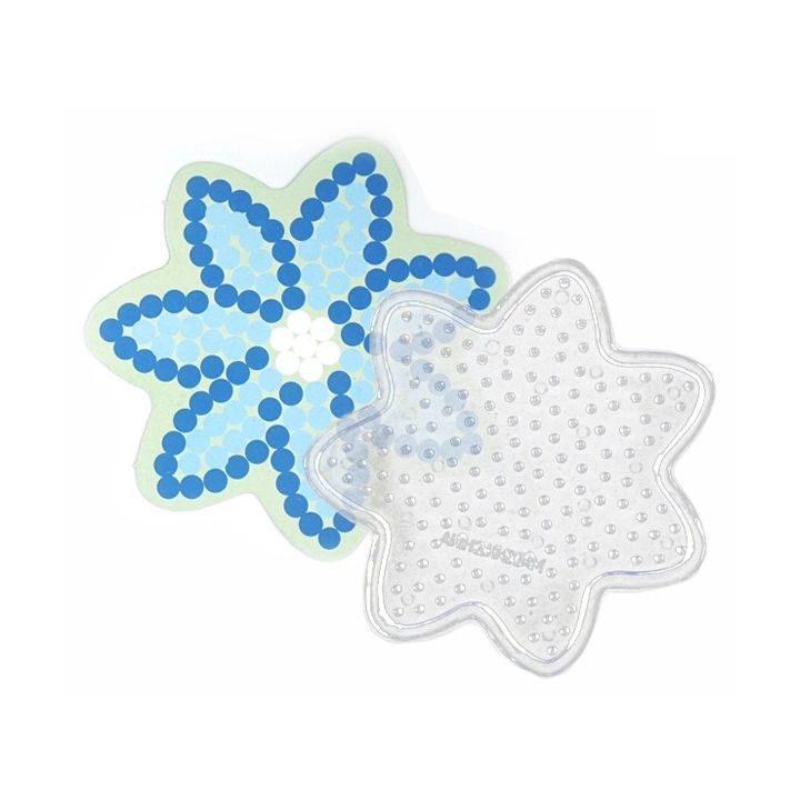 Koraliki do prasowania, Prasowanka, Szablon, Saszetka NIEBIESKI KWIATEK