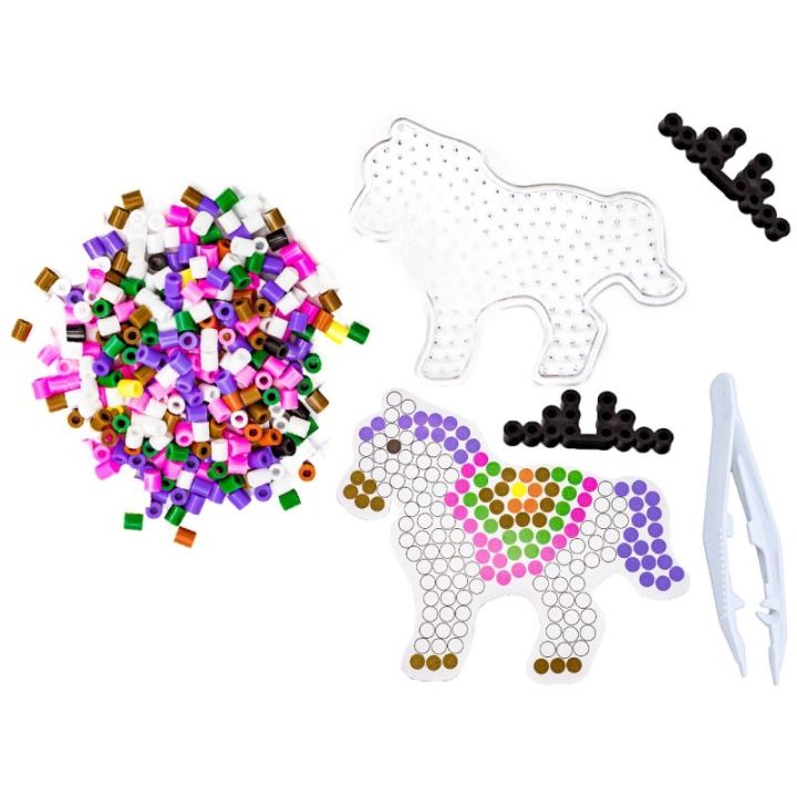 Koraliki do prasowania, Prasowanka, Szablon, Saszetka KONIK, JEDNOROŻEC