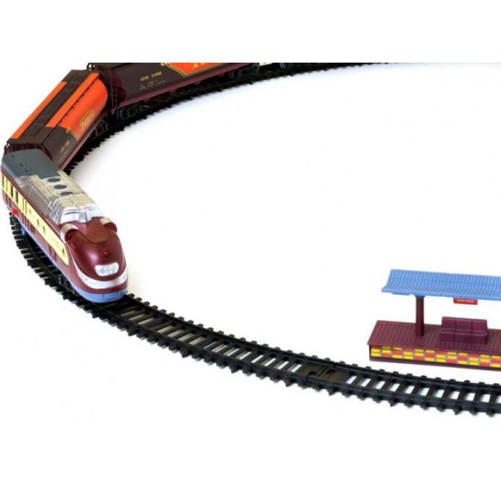 Realistyczna Kolejka Elektryczna FENFA 1601B – tory 325 cm, 6 wagonów, światło i dźwięk (skala 1:87)