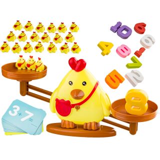 Gra Nauka Liczenia - Równoważnia Waga Szalkowa Kurczak - Chick Balance