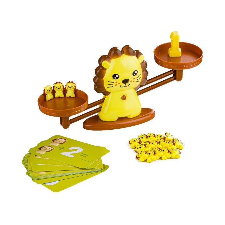 Gra Nauka Liczenia - Równoważnia Waga Szalkowa Lew - Lion Balance