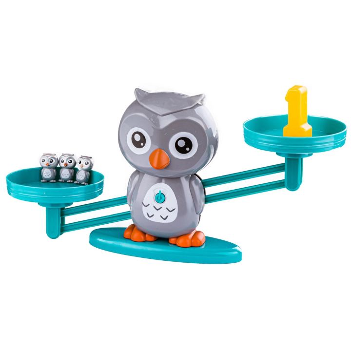 Gra Nauka Liczenia - Równoważnia Waga Szalkowa Sówka Sowa - Owl Balance