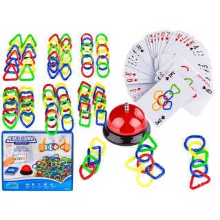 Logiczna Gra Połącz Obręcze Kształty, Puzzle Ring Game Karty