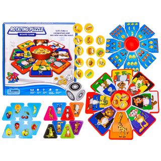 Obrotowa Gra Losowa, Układanka, Puzzle, Zwierzęta I Owoce